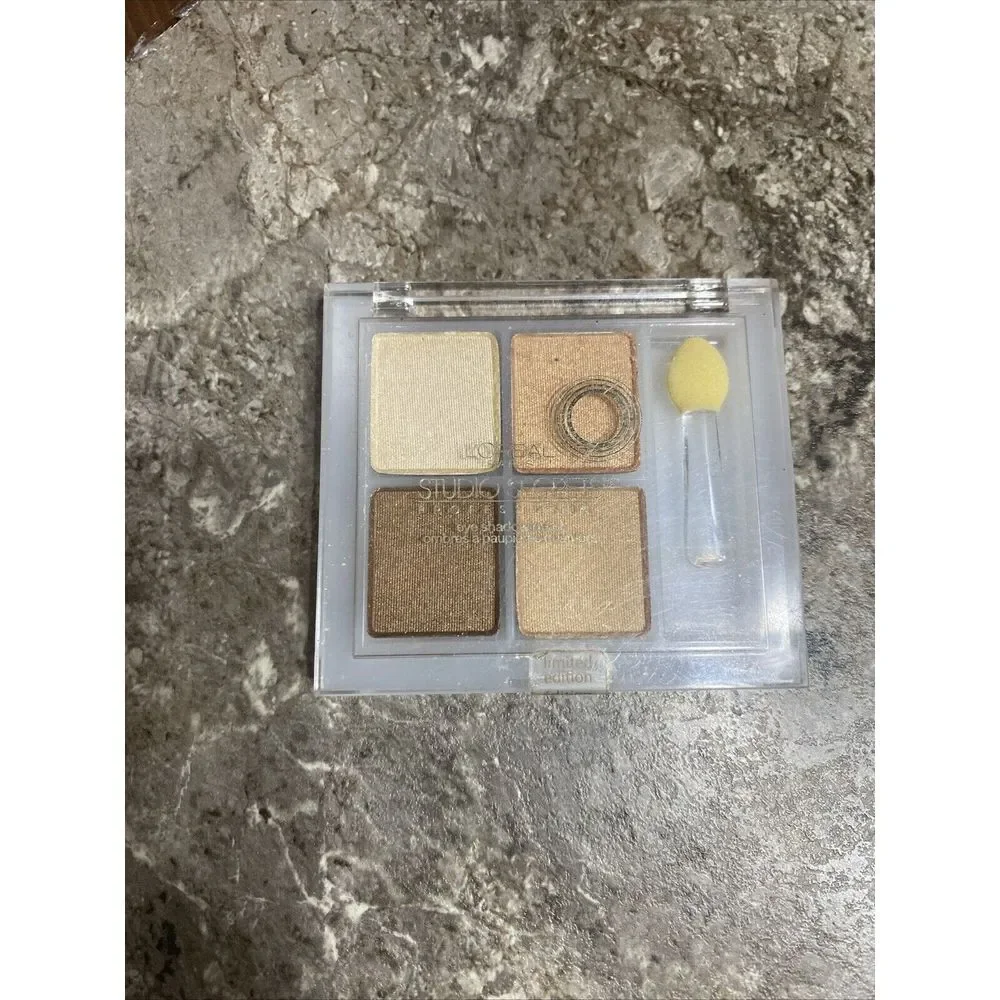 LOREAL‎ Studio Secrets Eye Shadow Quad Limited #126 Glistening Seashells New